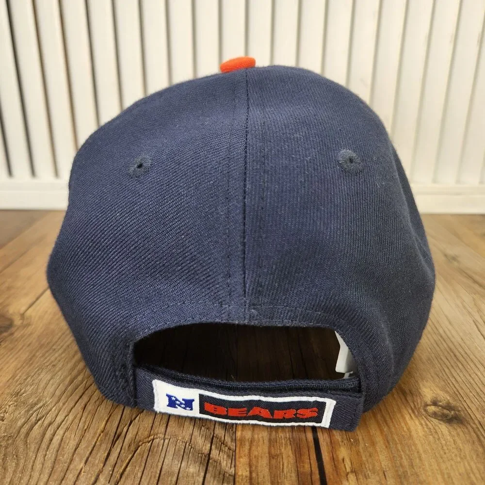 New Era 9forty Chicago Bears Baseball Hat Navy Orange Strapback NFL Football Cap